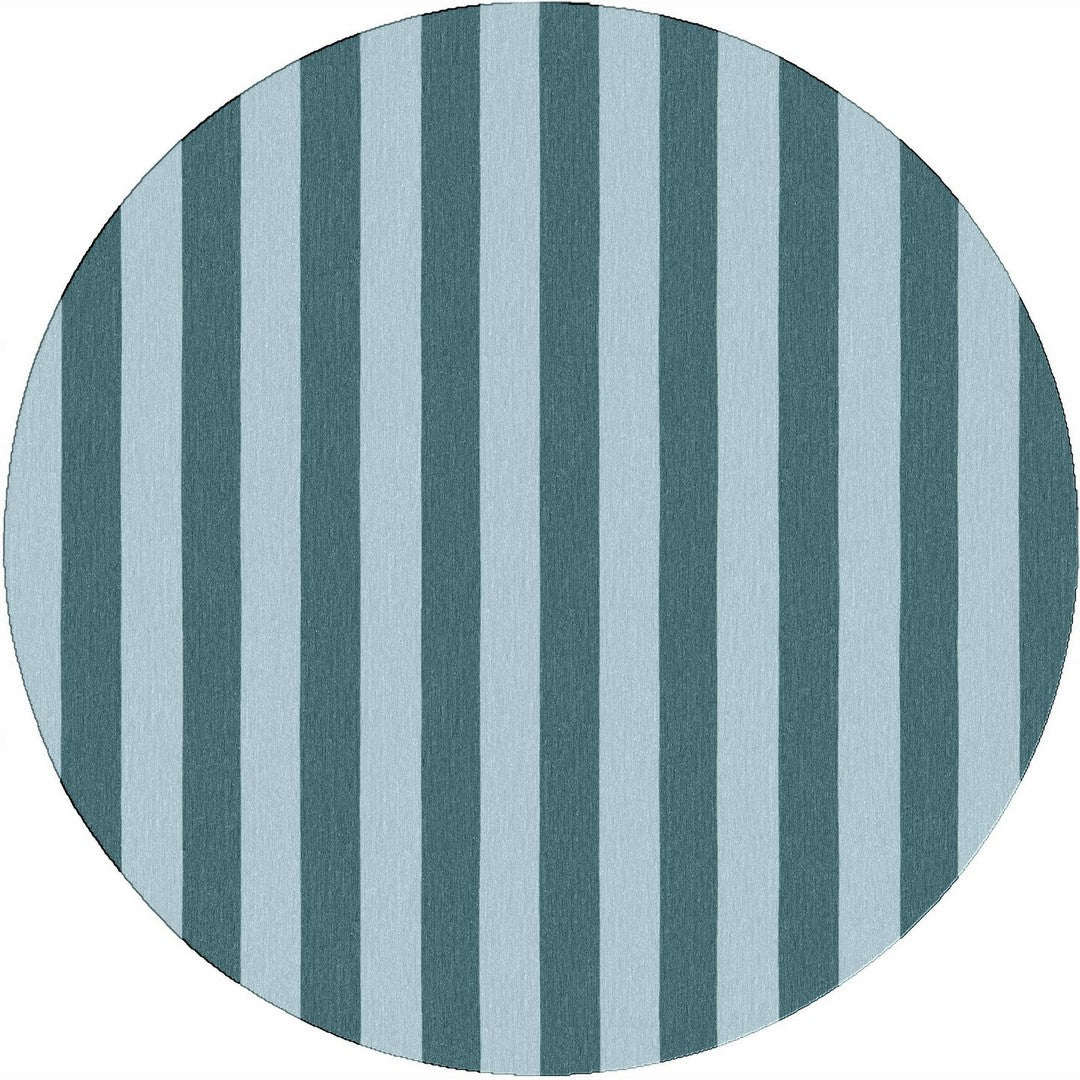 Handmade Hand-Tufted Modern Rug | Vertical Stripes Rug in Blue