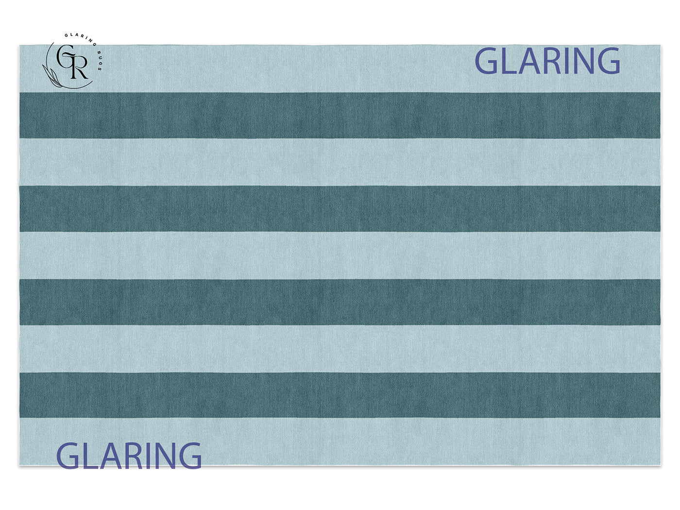 Handmade Hand-Tufted Modern Rug | Vertical Stripes Rug in Blue