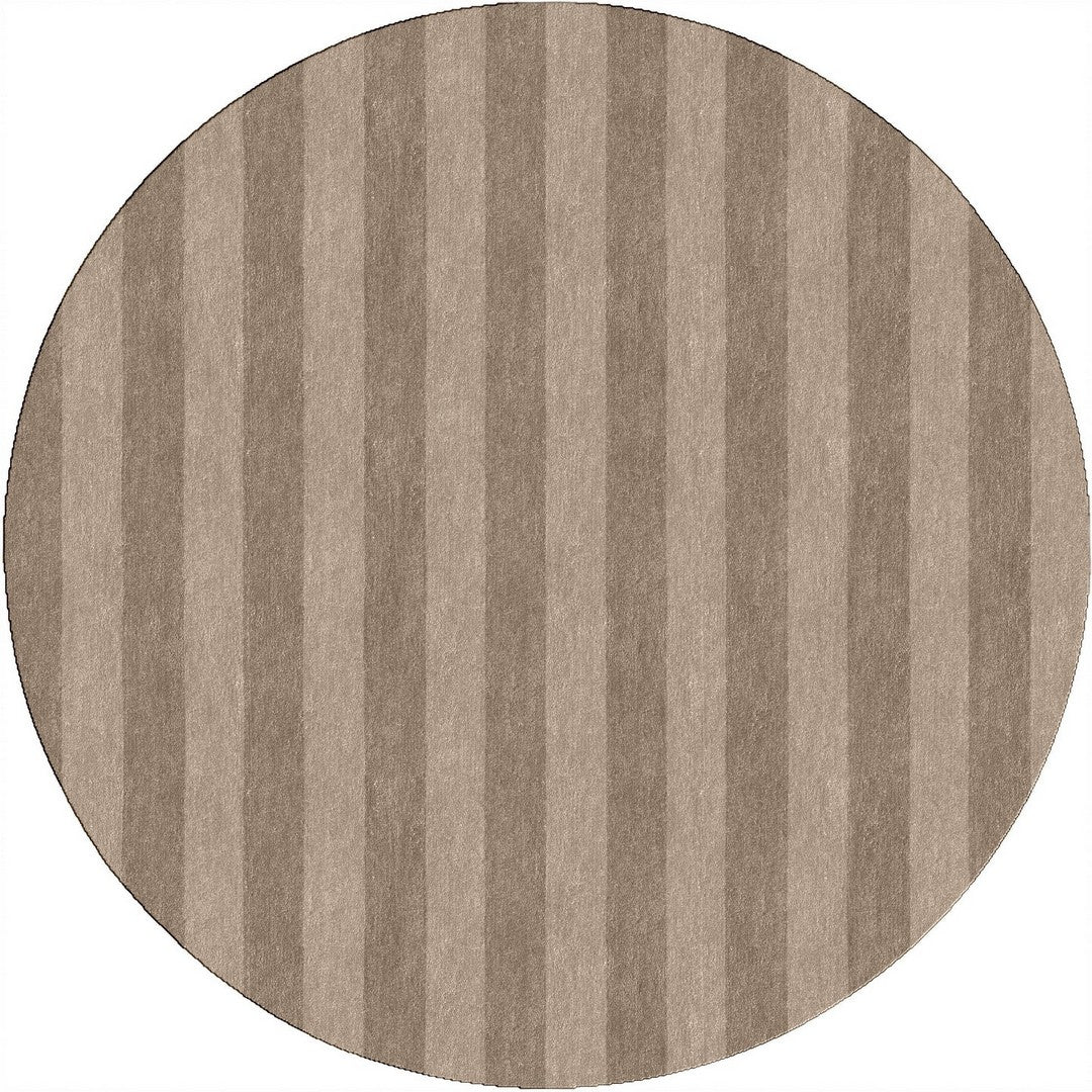 Handmade Hand-Tufted Modern Rug | Vertical Stripes Rug in Brown