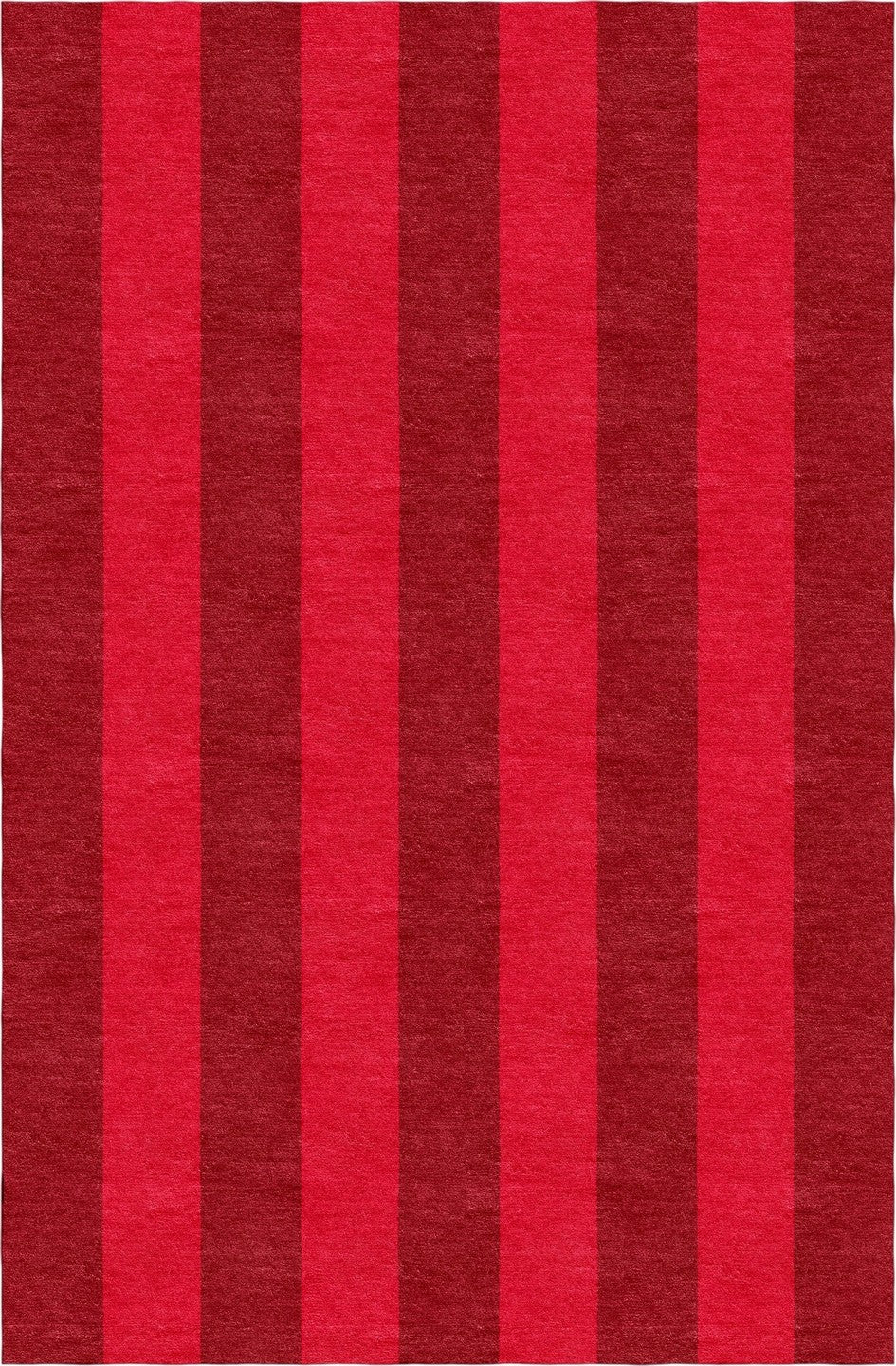 Handmade Hand-Tufted Modern Rug | Vertical Stripes Rug in Red