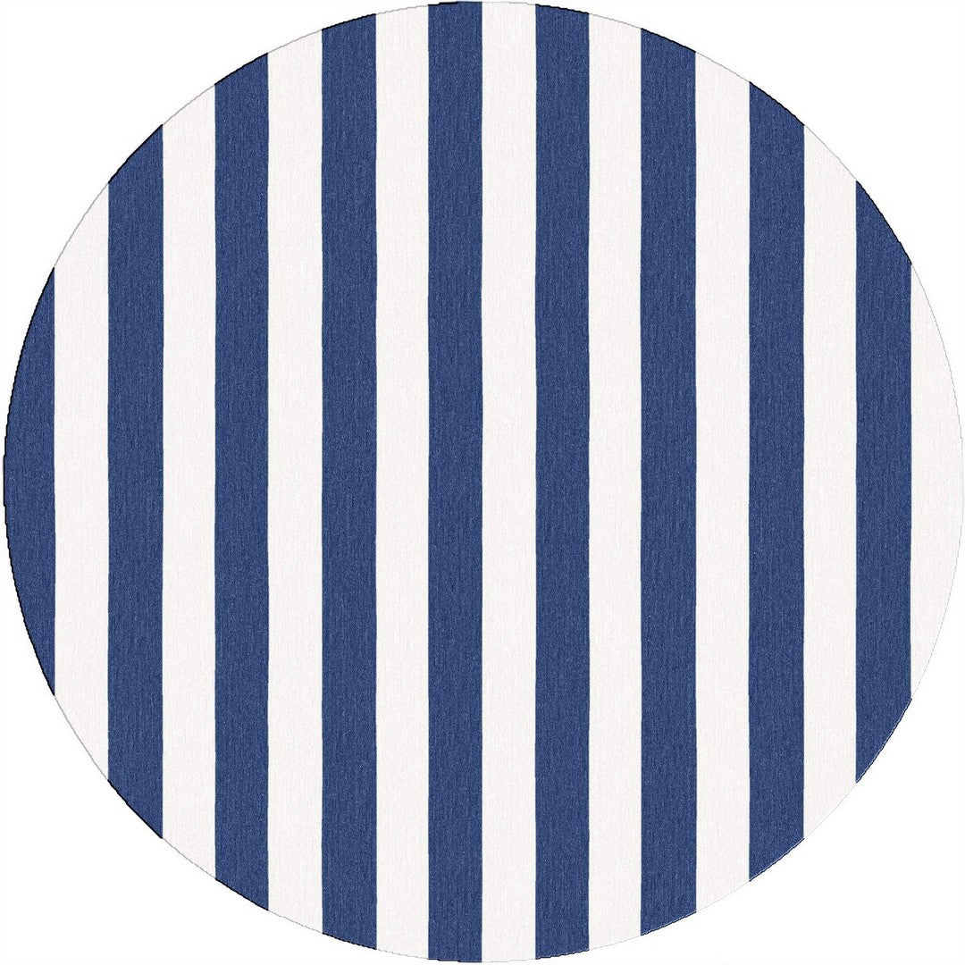 Handmade Hand-Tufted Modern Rug | Vertical Stripes Rug in Blue