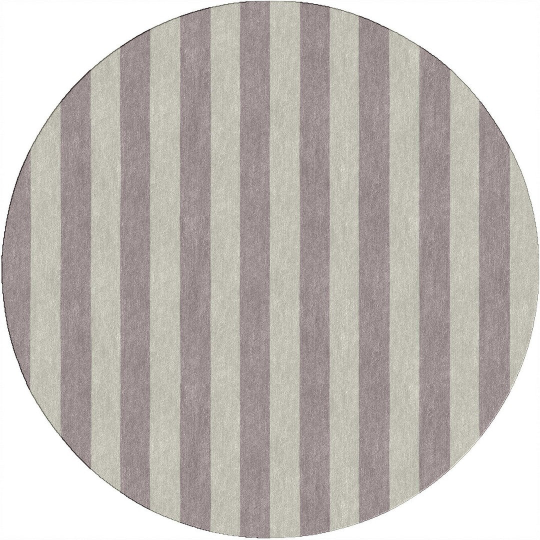 Handmade Hand-Tufted Modern Rug | Vertical Stripes Rug in Ivory
