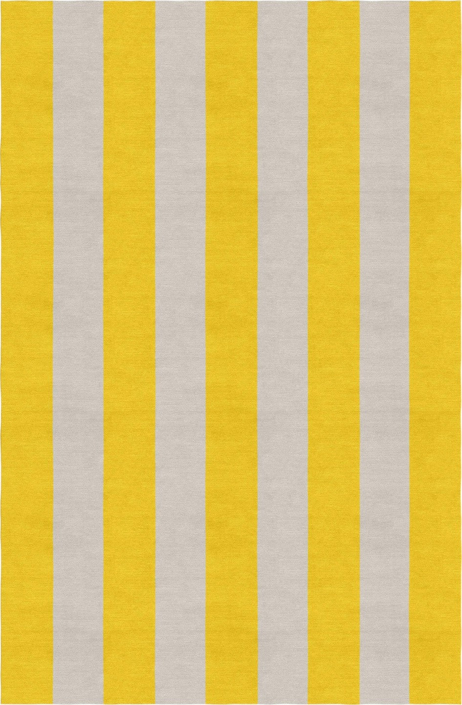 Handmade Hand-Tufted Modern Rug | Vertical Stripes Rug in Yellow