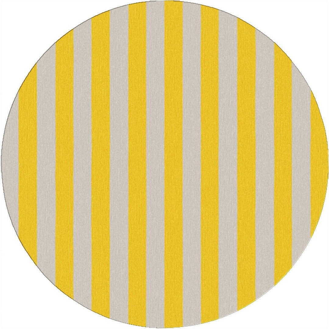Handmade Hand-Tufted Modern Rug | Vertical Stripes Rug in Yellow