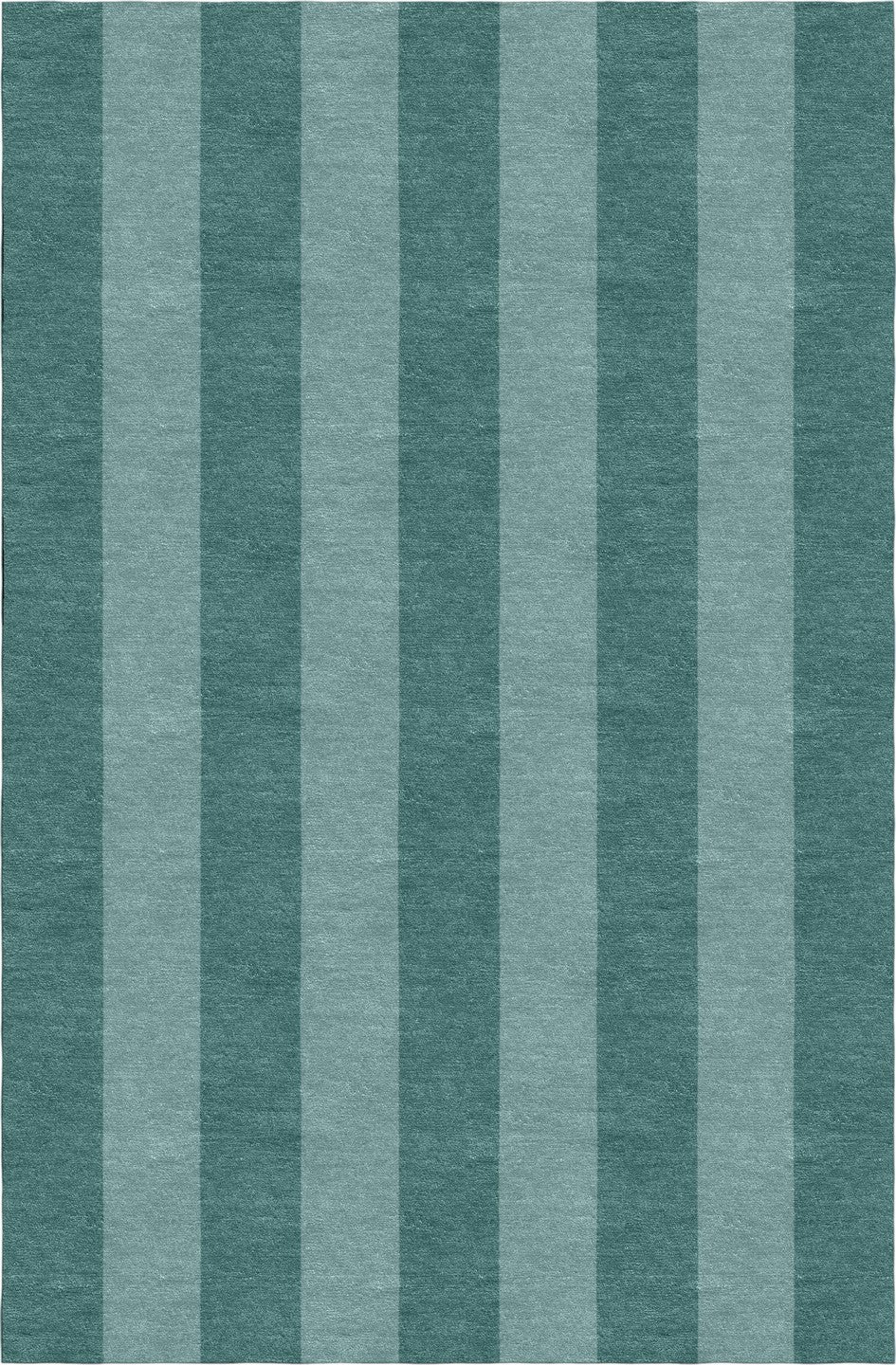 Handmade Hand-Tufted Modern Rug | Vertical Stripes Rug in Teal Green