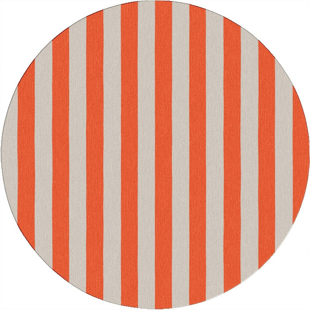 Handmade Hand-Tufted Modern Rug | Vertical Stripes Rug in Red