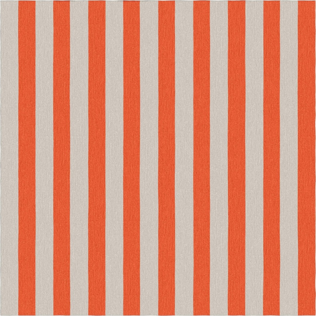Handmade Hand-Tufted Modern Rug | Vertical Stripes Rug in Red