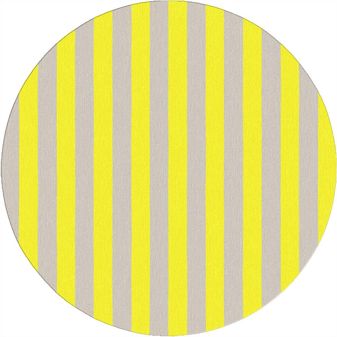 Handmade Hand-Tufted Modern Rug | Vertical Stripes Rug in Yellow