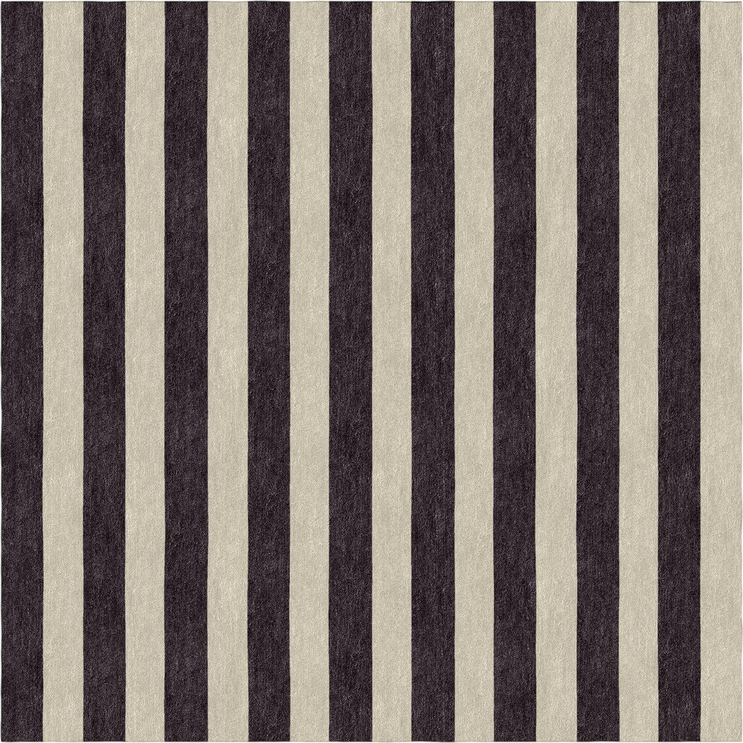 Handmade Hand-Tufted Modern Rug | Vertical Stripes Rug in Ivory