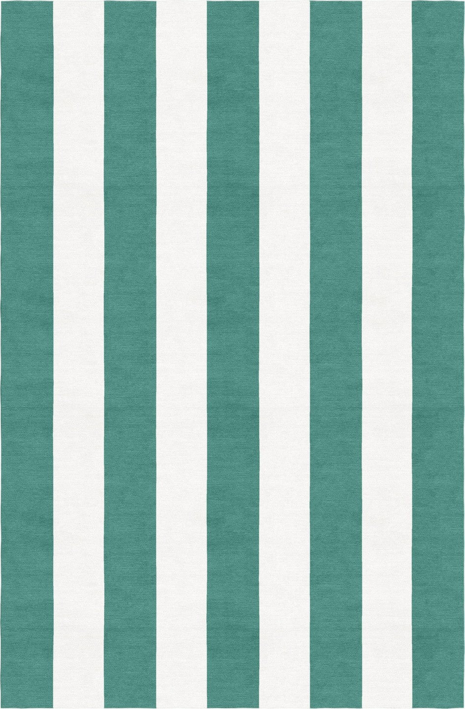 Handmade Hand-Tufted Modern Rug | Vertical Stripes Rug in Teal Green