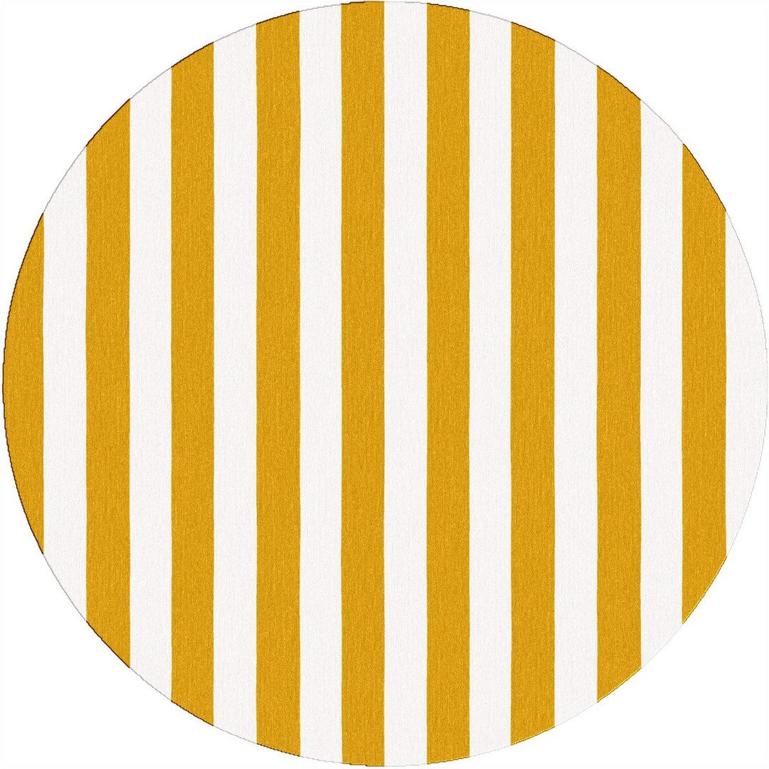 Handmade Hand-Tufted Modern Rug | Vertical Stripes Rug in Yellow