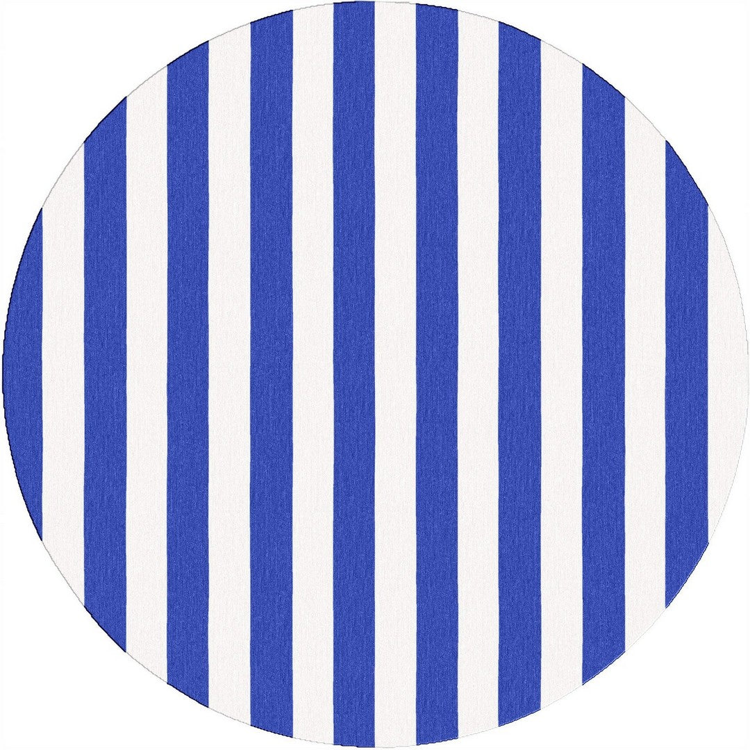 Handmade Hand-Tufted Modern Rug | Vertical Stripes Rug in Blue
