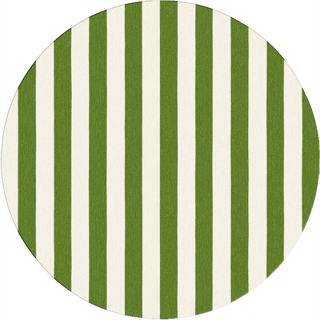 Handmade Hand-Tufted Modern Rug | Vertical Stripes Rug in Green