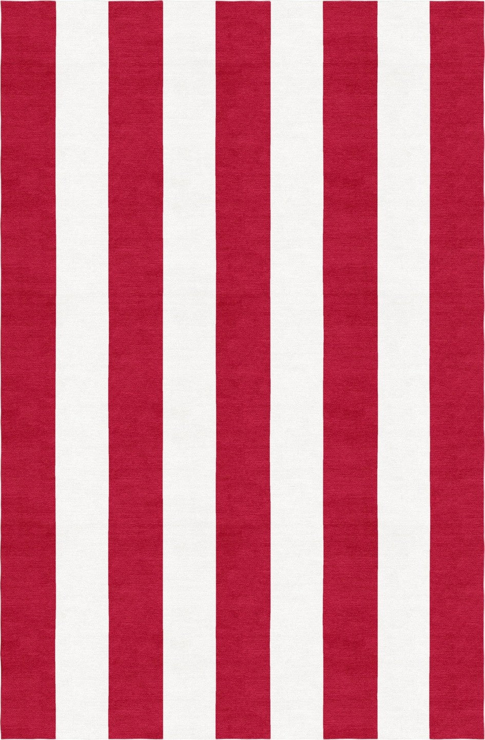 Handmade Hand-Tufted Modern Rug | Vertical Stripes Rug in Red