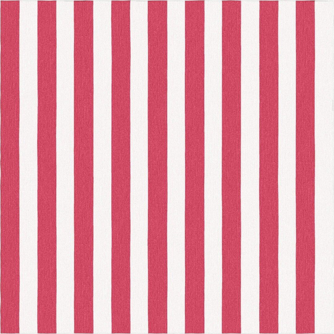 Handmade Hand-Tufted Modern Rug | Vertical Stripes Rug in Red