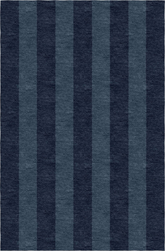 Handmade Hand-Tufted Modern Rug | Vertical Stripes Rug in Blue