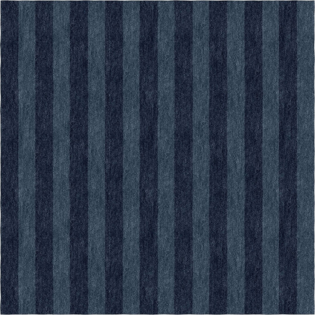 Handmade Hand-Tufted Modern Rug | Vertical Stripes Rug in Blue