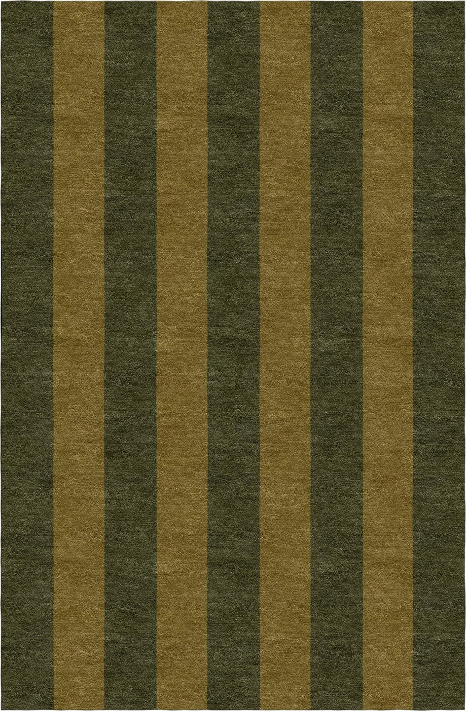 Handmade Hand-Tufted Modern Rug | Vertical Stripes Rug in Green