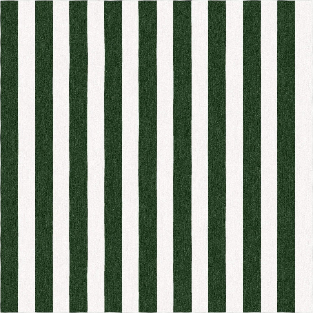 Handmade Hand-Tufted Modern Rug | Vertical Stripes Rug in Green