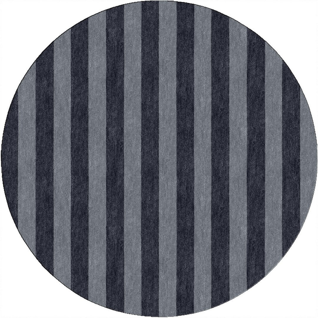 Handmade Hand-Tufted Modern Rug | Vertical Stripes Rug in Gray