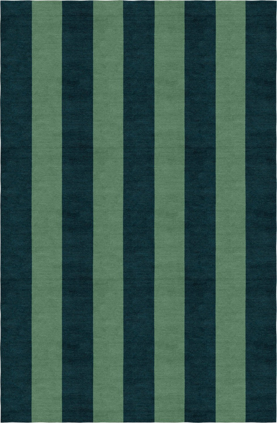 Handmade Hand-Tufted Modern Rug | Vertical Stripes Rug in Green