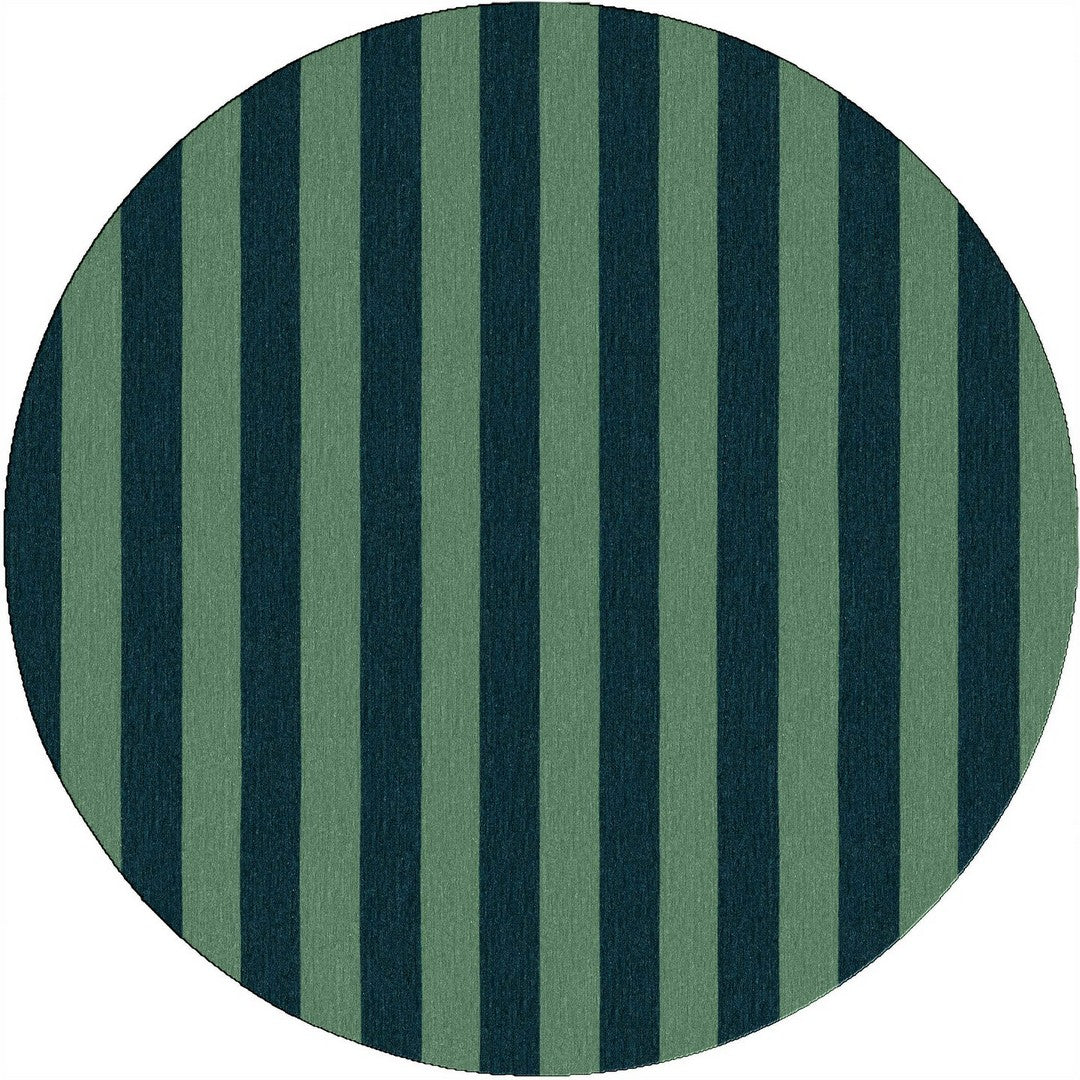 Handmade Hand-Tufted Modern Rug | Vertical Stripes Rug in Green