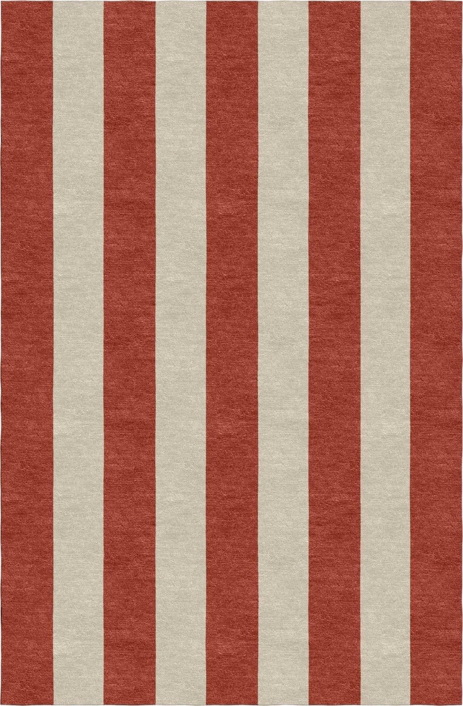 Handmade Hand-Tufted Modern Rug | Vertical Stripes Rug in Red