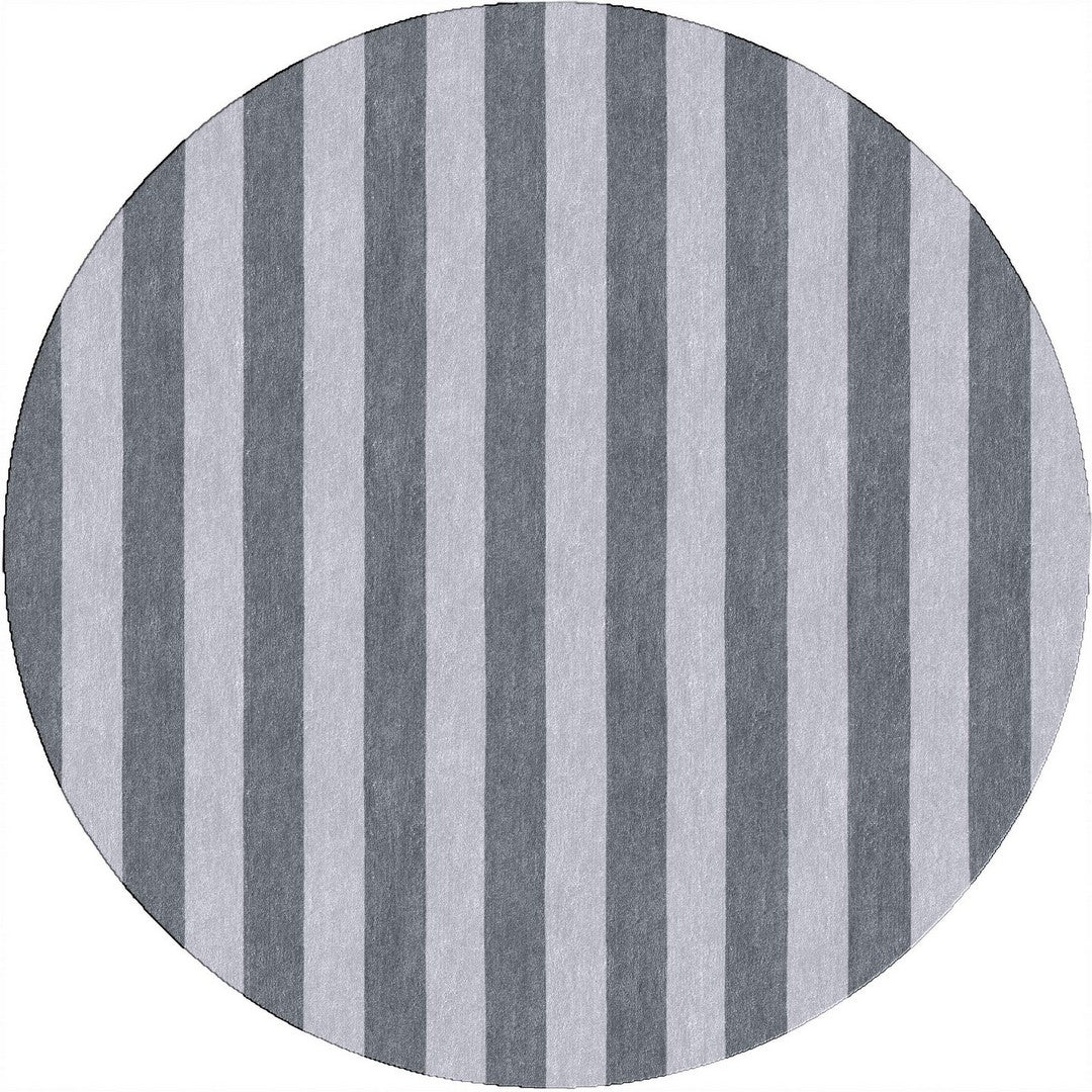 Handmade Hand-Tufted Modern Rug | Vertical Stripes Rug in Gray