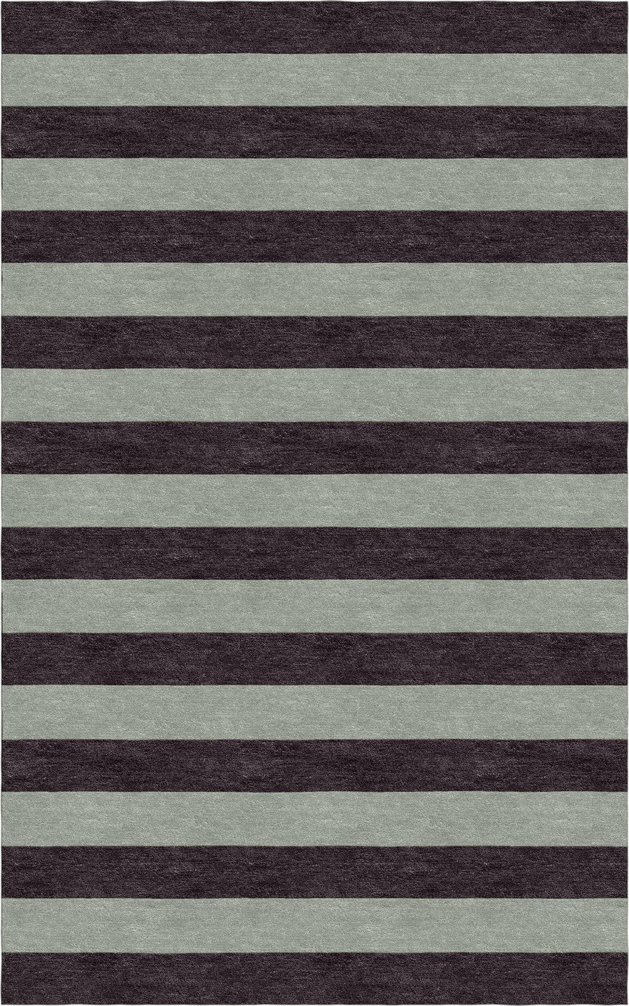 Handmade Hand-Tufted Modern Rug | Horizontal Stripes Rug in Brown