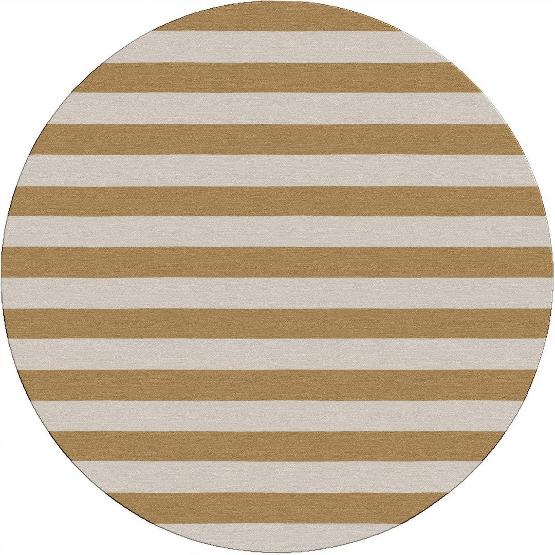 Handmade Hand-Tufted Modern Rug | Horizontal Stripes Rug in Ivory