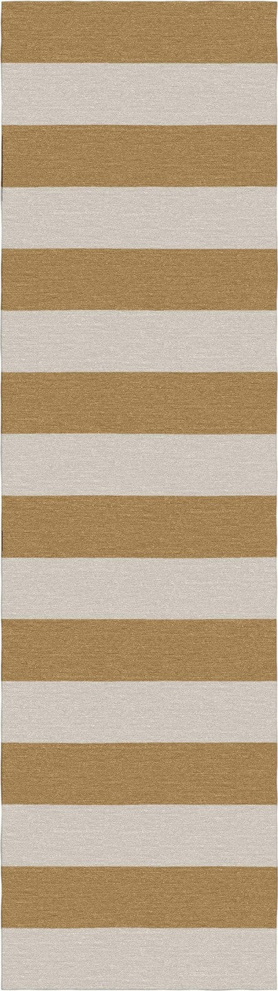 Handmade Hand-Tufted Modern Rug | Horizontal Stripes Rug in Ivory