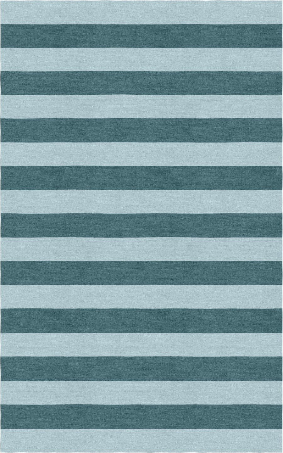 Handmade Hand-Tufted Modern Rug | Horizontal Stripes Rug in Blue