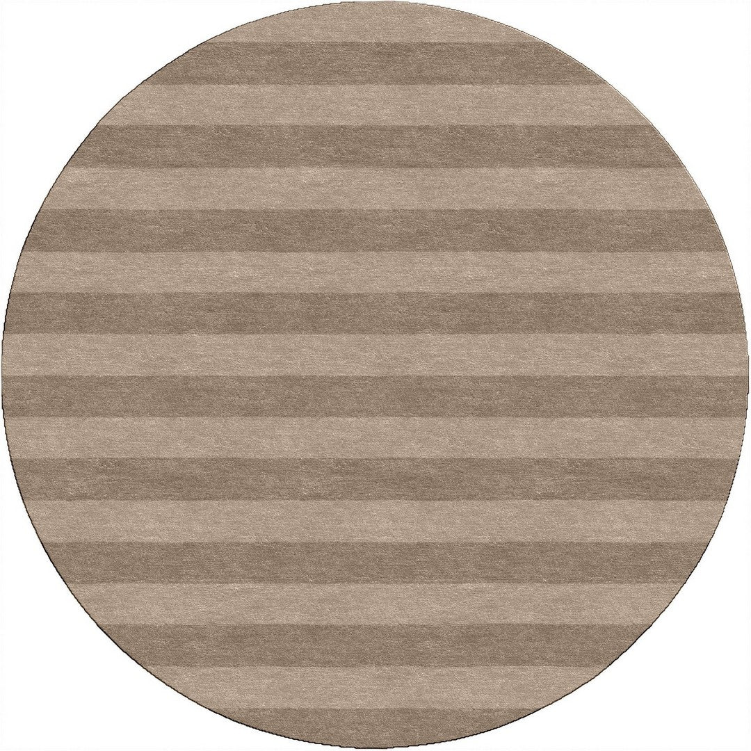 Handmade Hand-Tufted Modern Rug | Horizontal Stripes Rug in Brown