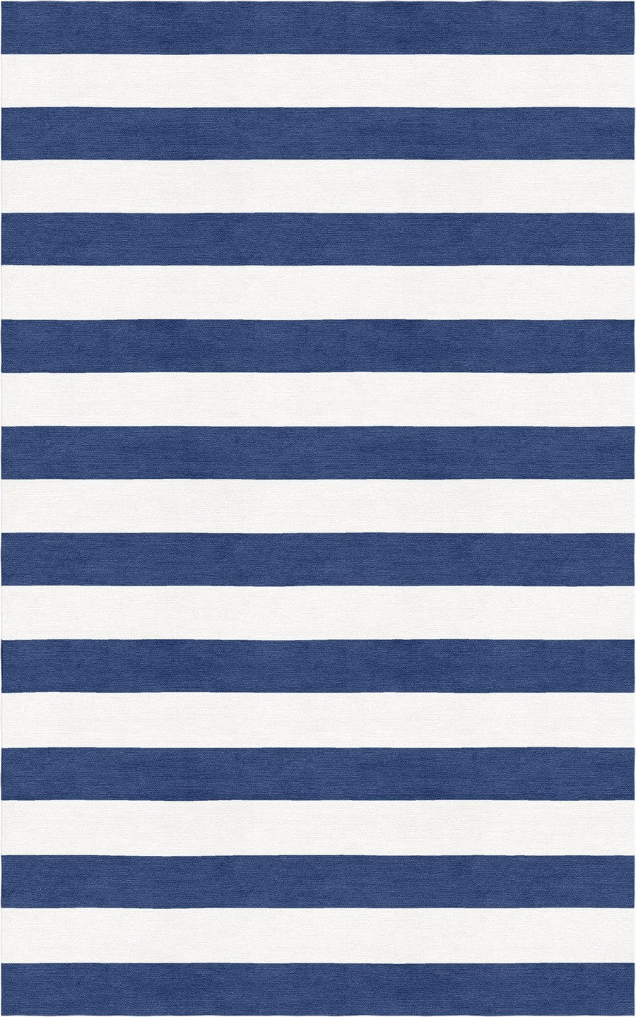 Handmade Hand-Tufted Modern Rug | Horizontal Stripes Rug in Blue