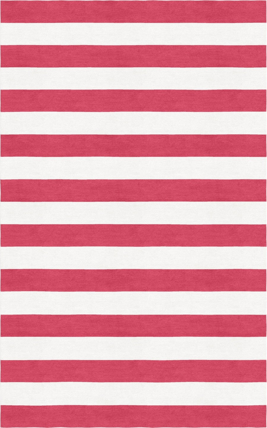 Handmade Hand-Tufted Modern Rug | Horizontal Stripes Rug in Red