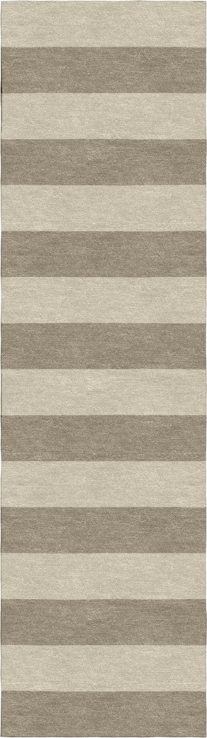 Handmade Hand-Tufted Modern Rug | Horizontal Stripes Rug in Gray
