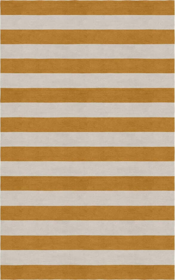 Handmade Hand-Tufted Modern Rug | Horizontal Stripes Rug in Ivory