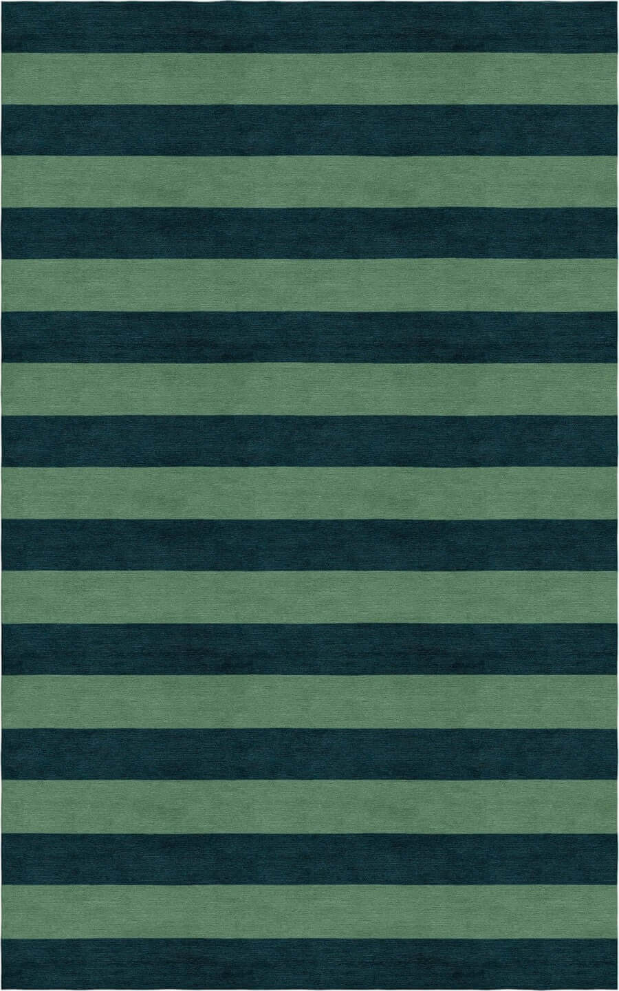 Handmade Hand-Tufted Modern Rug | Horizontal Stripes Rug in Green