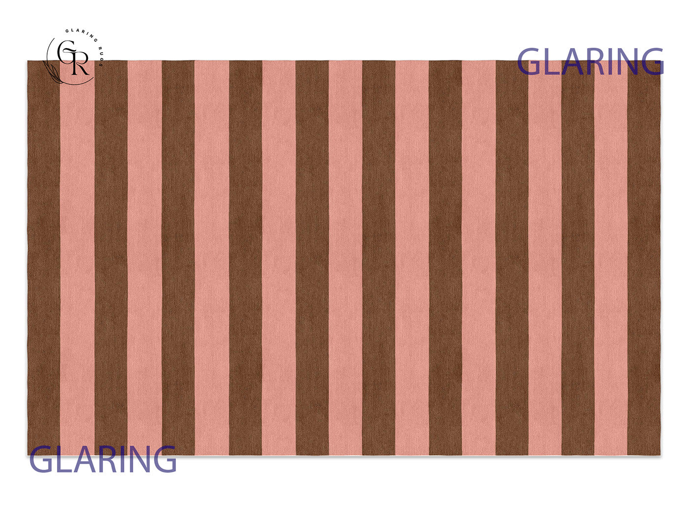 Handmade Hand-Tufted Modern Rug | Horizontal Stripes Rug in Pink