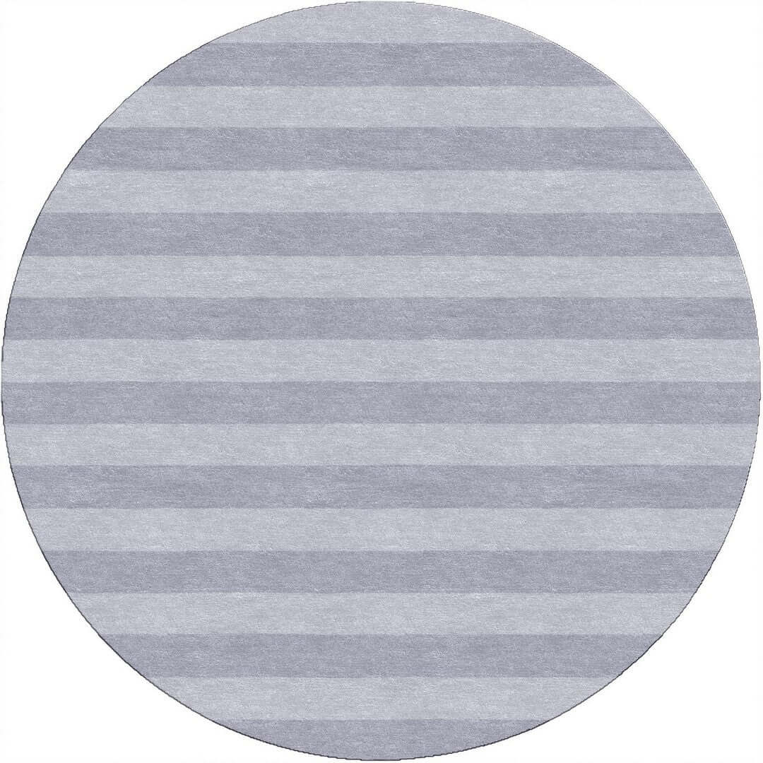 Handmade Hand-Tufted Modern Rug | Horizontal Stripes Design in Gray