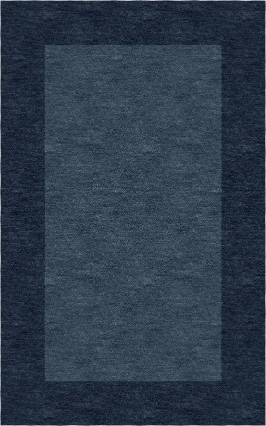 Handmade Hand-Tufted Wool Modern Border Gray Area Rug