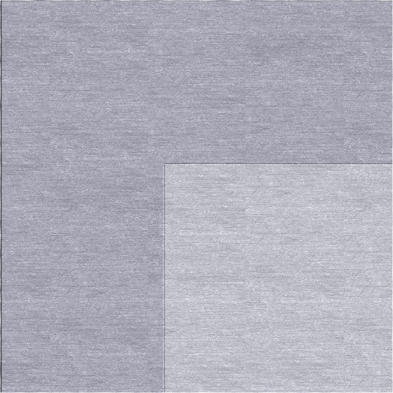 Handmade Hand-Tufted Wool Modern Border Light Gray Silver Area Rug