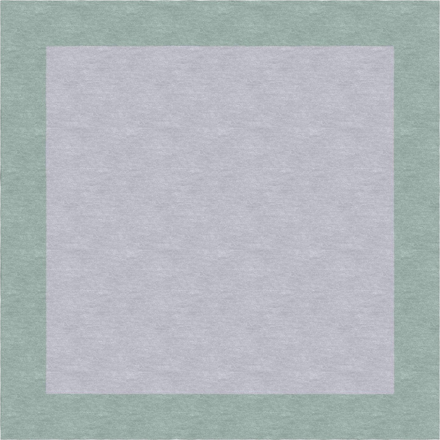 Handmade Hand-Tufted Wool Modern Border Silver Light Green Area Rug