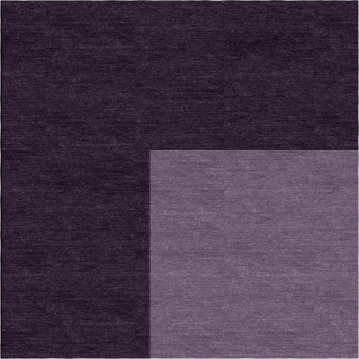 Handmade Hand-Tufted Wool Modern Border Purple Area Rug