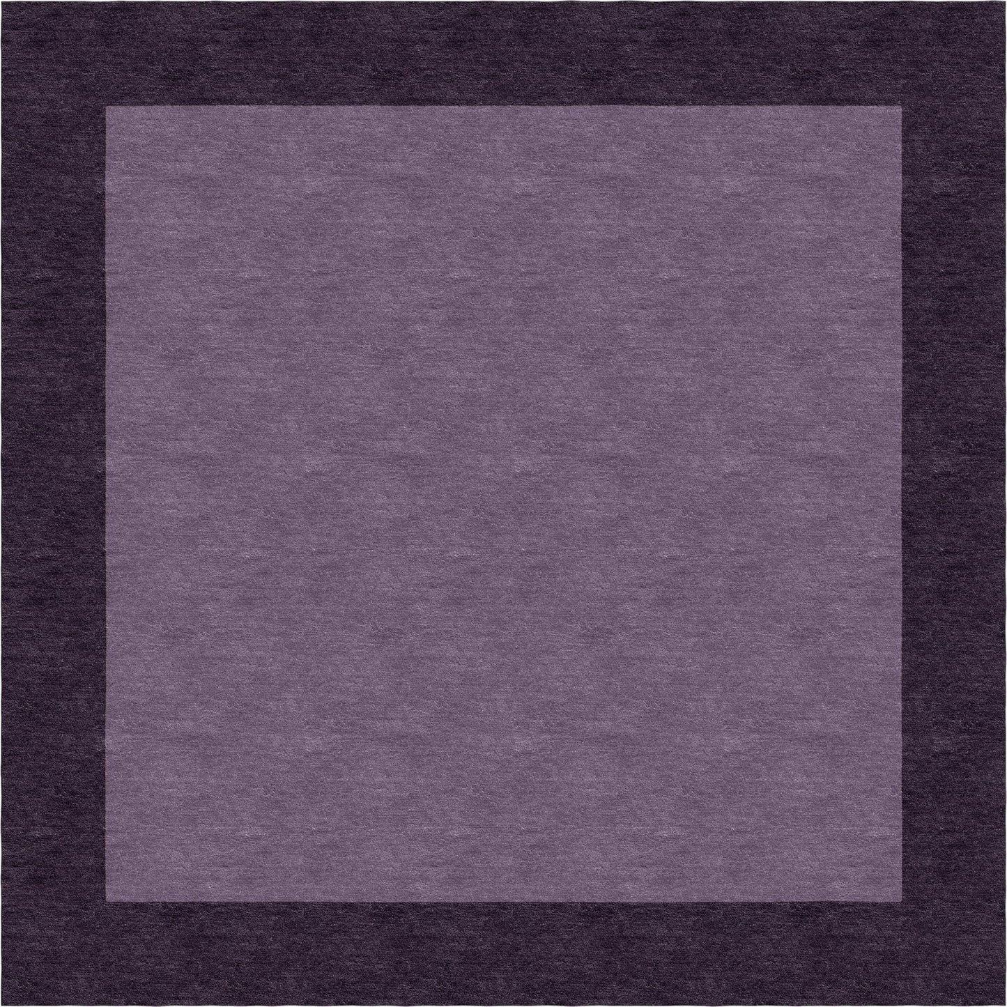 Handmade Hand-Tufted Wool Modern Border Purple Area Rug