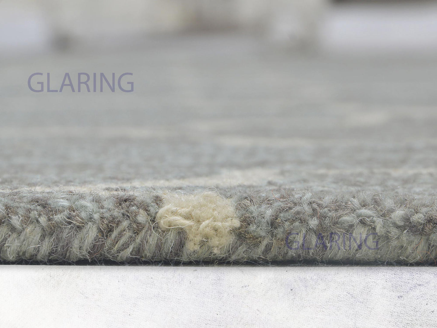 Handmade Moroccan Rug | Tile Design in Grey & Ivory