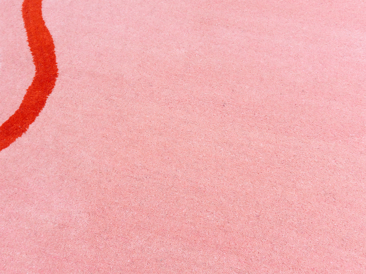 Pink And Red Rug | Hand Tufted Wool Rug