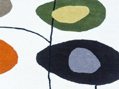 Handmade Colorful Abstract Rug | Modern Geometric Design