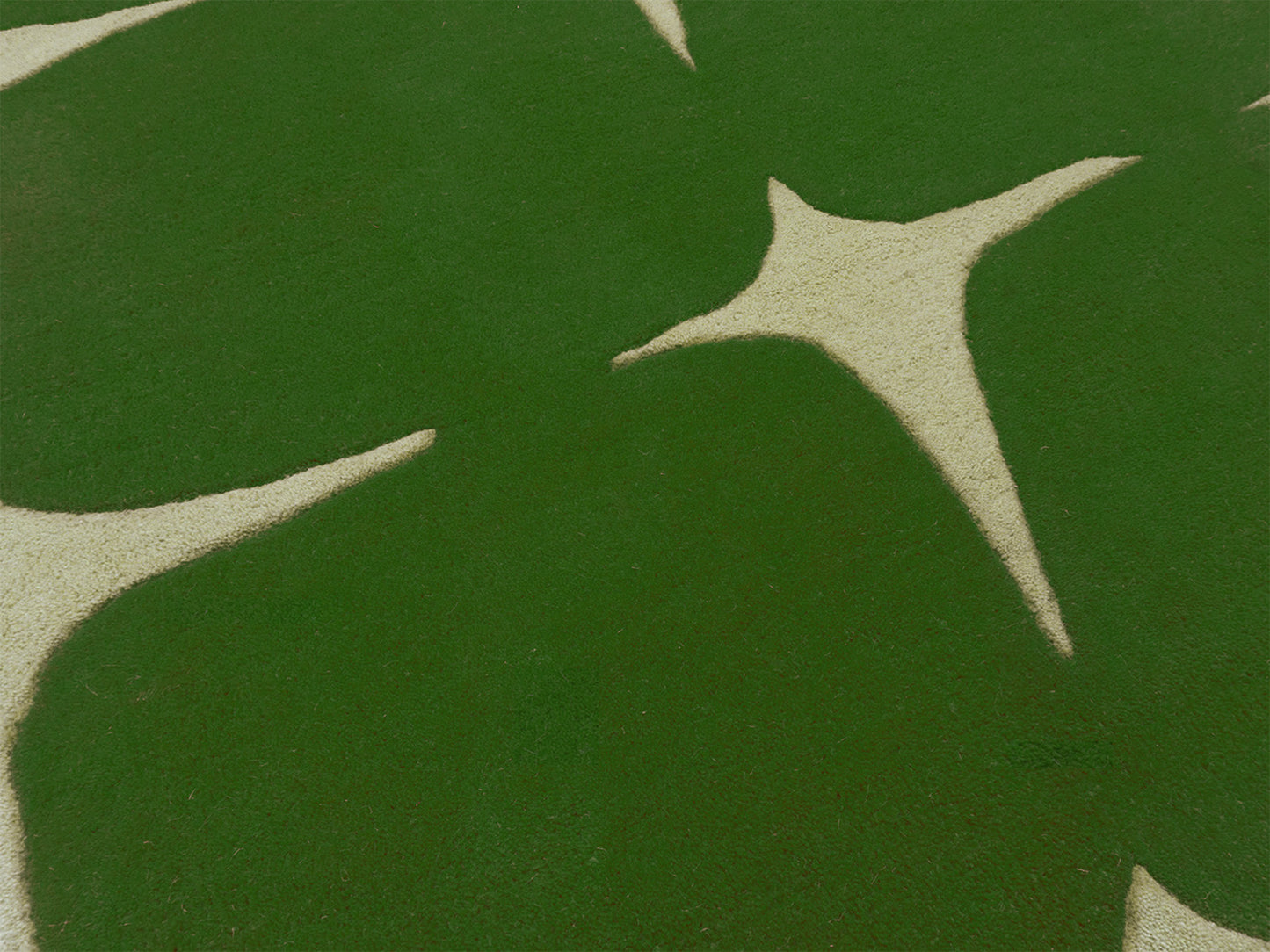 Handmade Green & Ivory Geometric Rug | Modern Hand Tufted Wool Area Rug