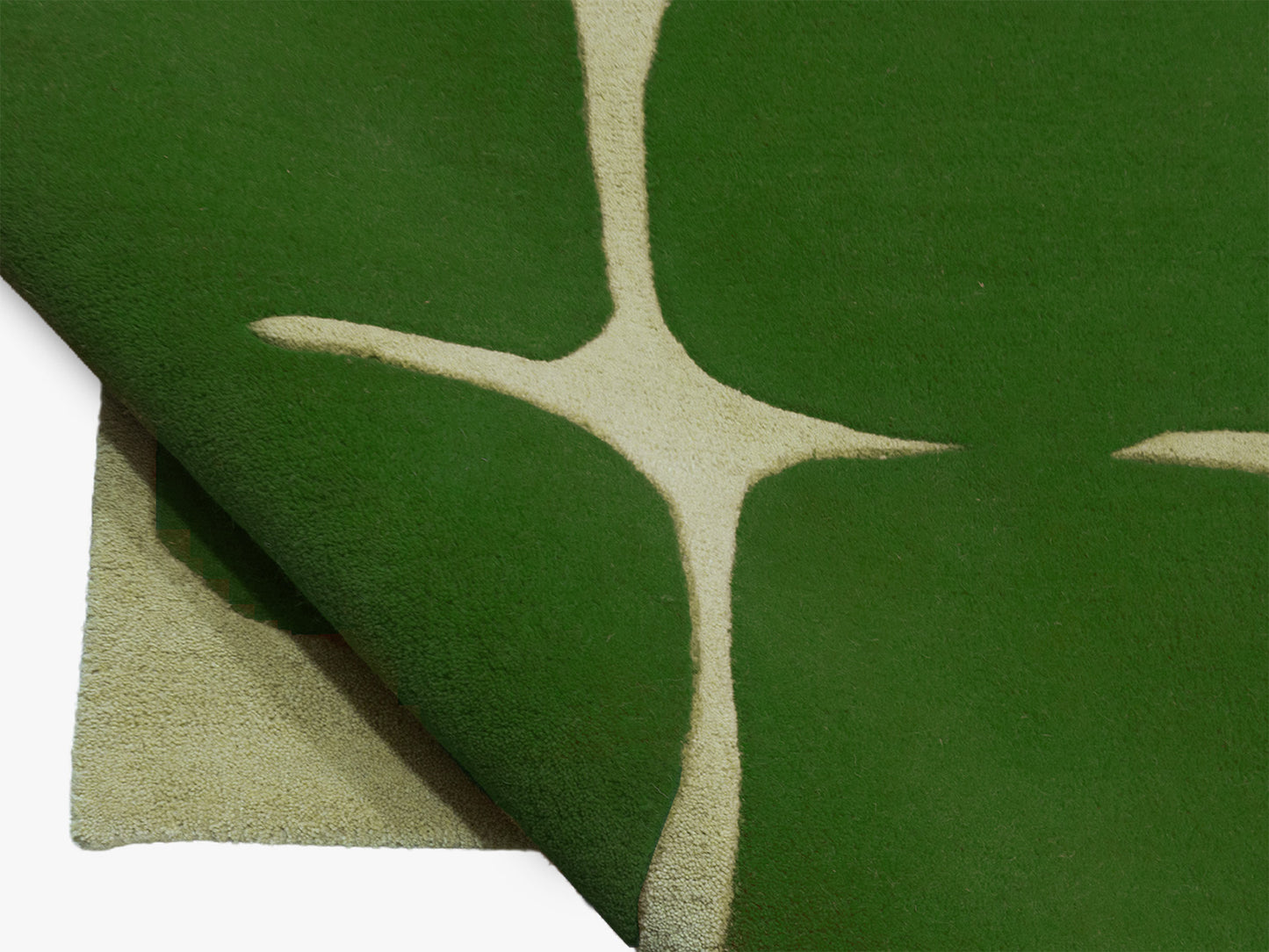Handmade Green & Ivory Geometric Rug | Modern Hand Tufted Wool Area Rug